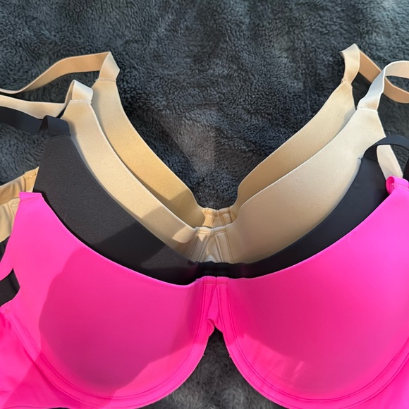 SKIMS Fits Everybody Scoop Plunge bra NWT 34DD mica ochre onyx pink sk0019 - Picture 1 of 7